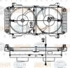 HELLA 8MK 376 710-121 Radiator, engine cooling